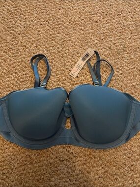 Soma Smooth T-Shirt Bra in Teal Blue